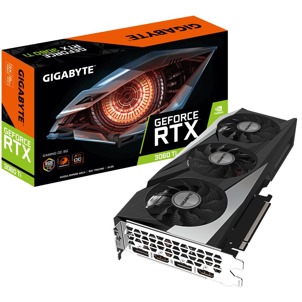 VGA PCIE16 RTX3060TI 8GB LHR/N306TGAMING OC-8GD2.0 GIGABYTE