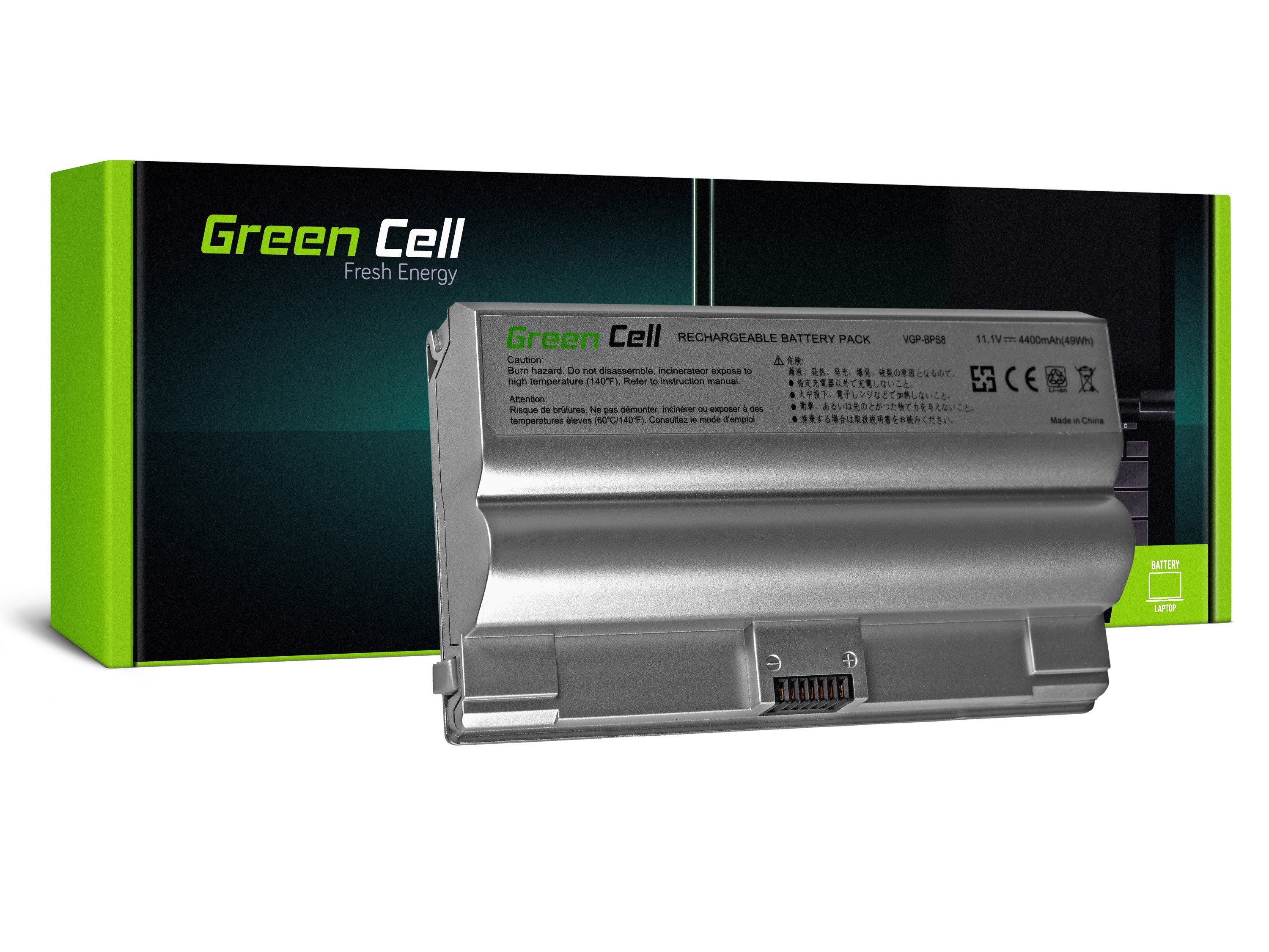 Green Cell Battery For Sony Vaio Pcg 3a1m Vgn Fz21m Vgn Fz21s 11 1v 4400mah Emp Ee Electronic Marketplace