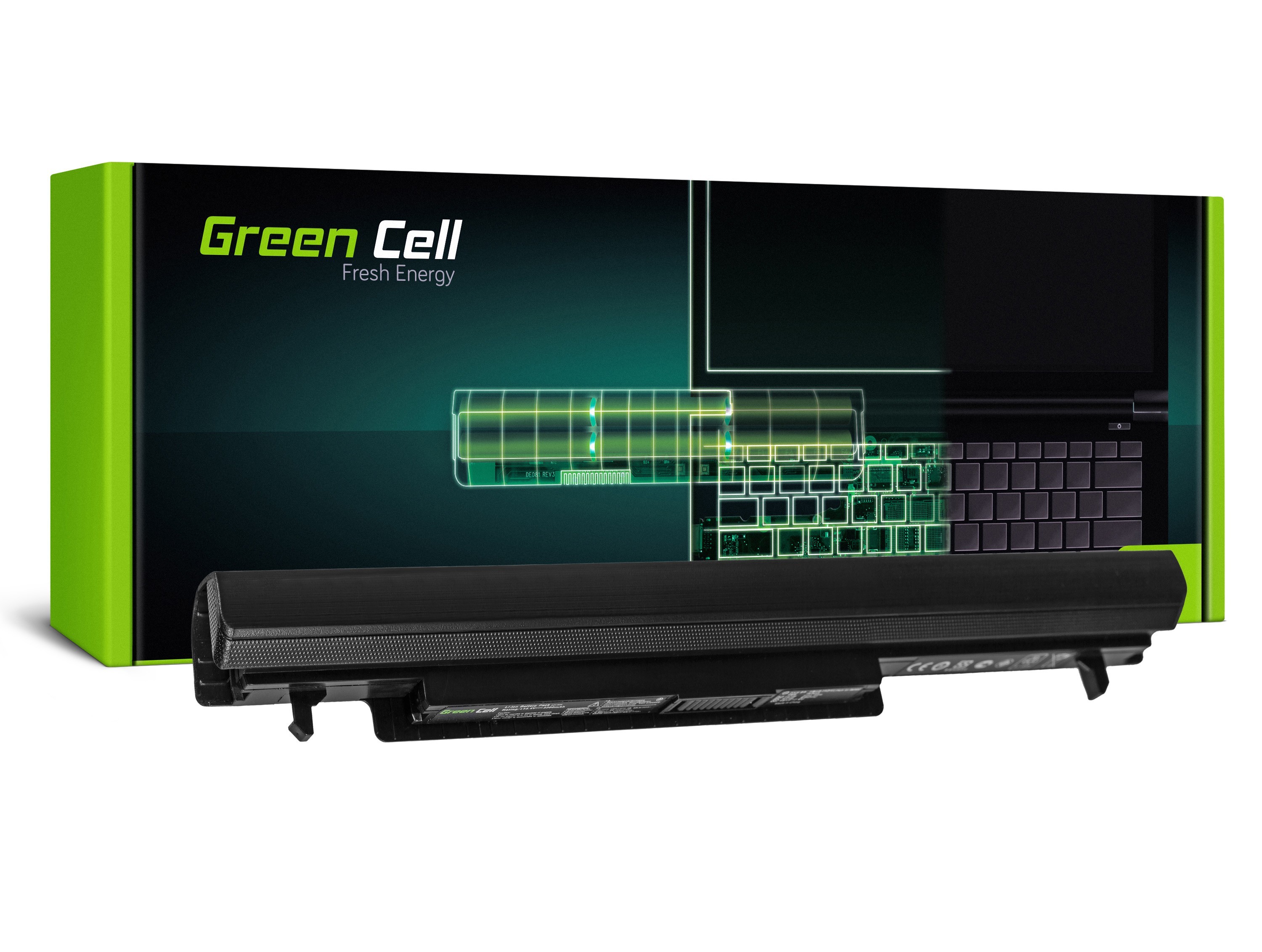 Green Cell Battery for Asus A32-K56 A46 A56 K46 K56 S56 / 14,4V 2200mAh