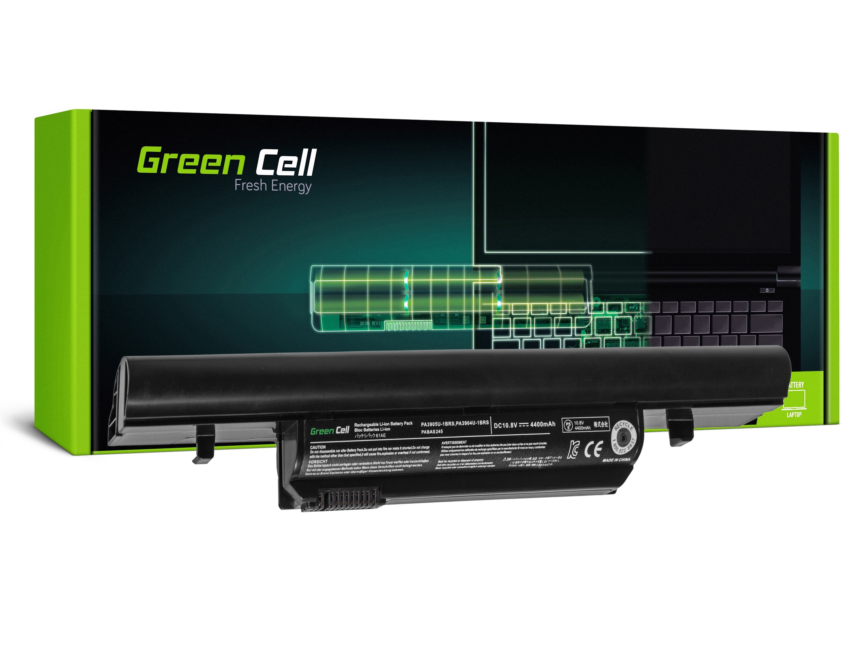 Green Cell PRO Battery for Toshiba Satellite Pro R850, Tecra R850 R950 PA3905U-1BRS / 11,1V 4400mAh