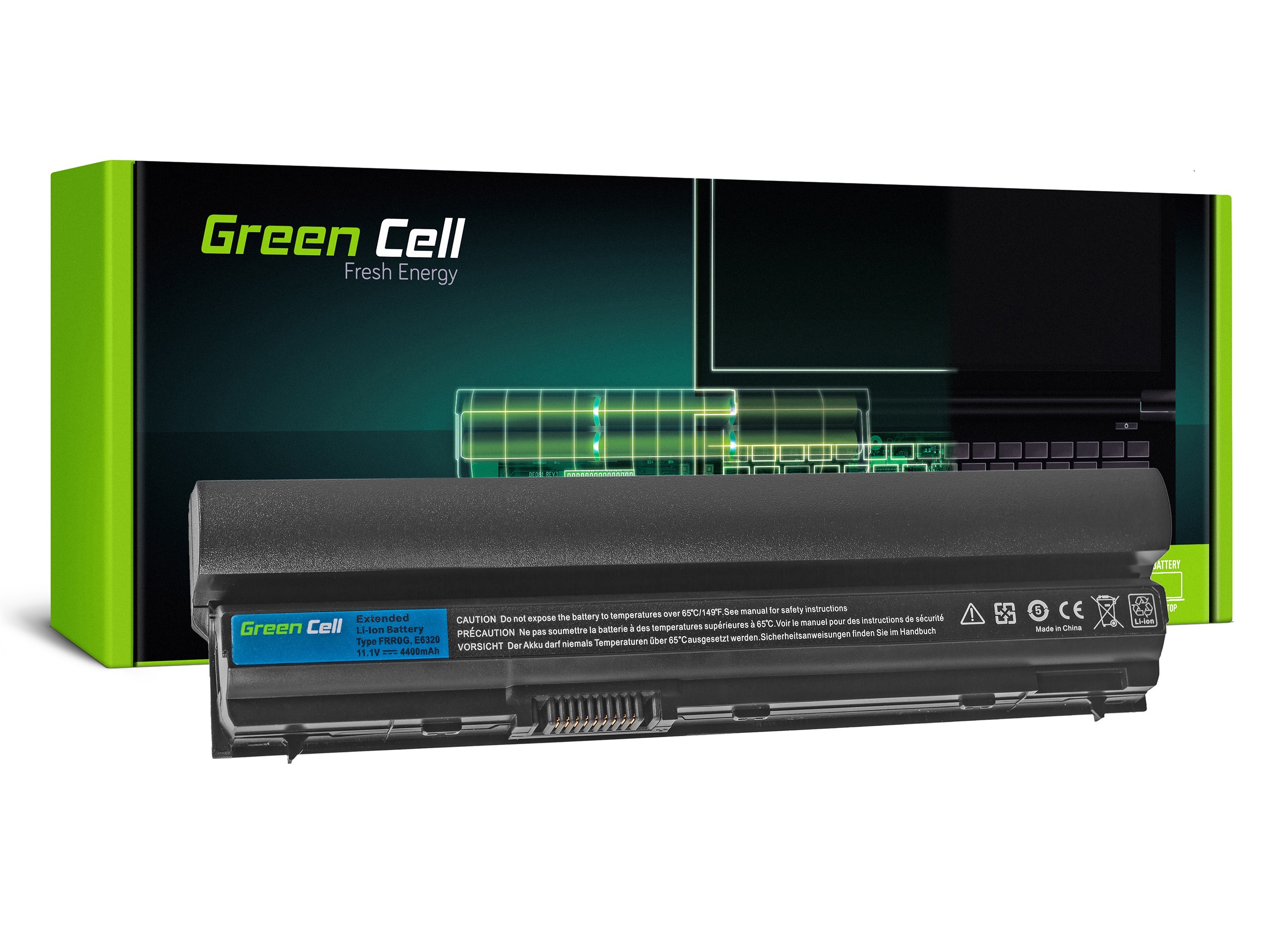 Green Cell Battery for Dell Latitude E6220 E6230 E6320 E6320 / 11,1V 4400mAh