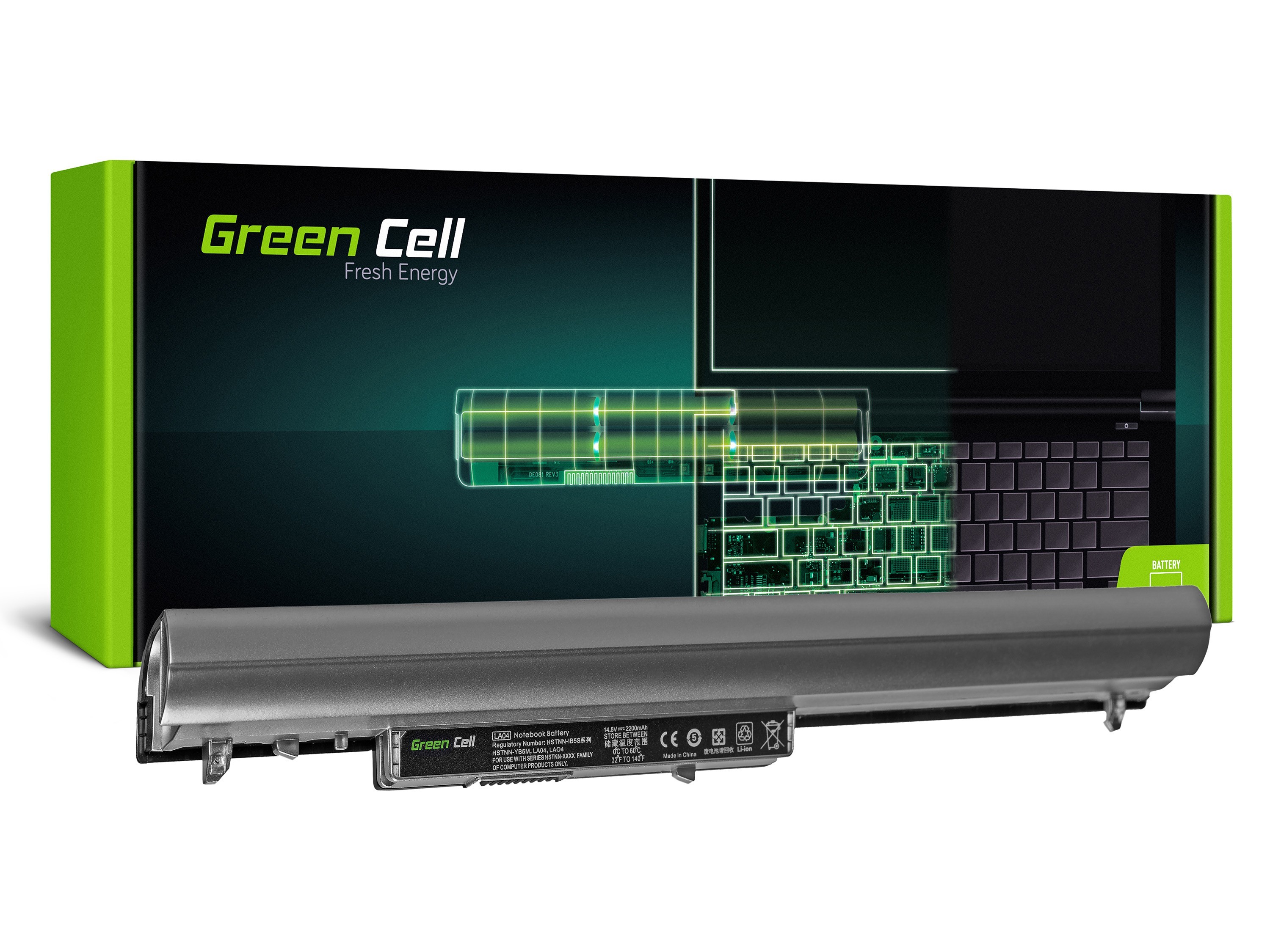 Green Cell Battery for HP 248 G1 340 G1, HP Pavilion 14-N 15-N / 14,4V 2200mAh