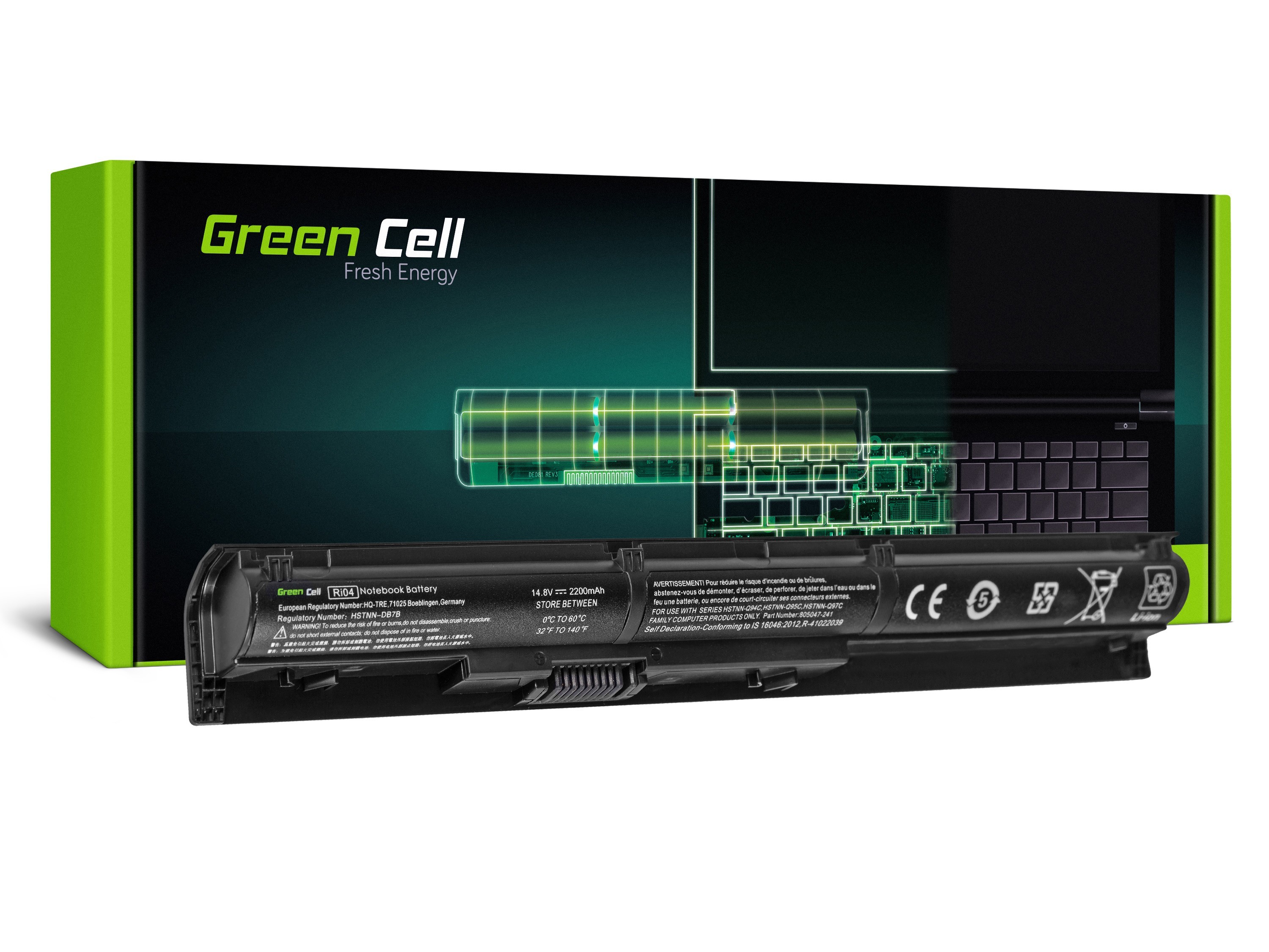 Green Cell Battery for HP ProBook 450 G3 455 G3 470 G3 / 14,4V 2200mAh