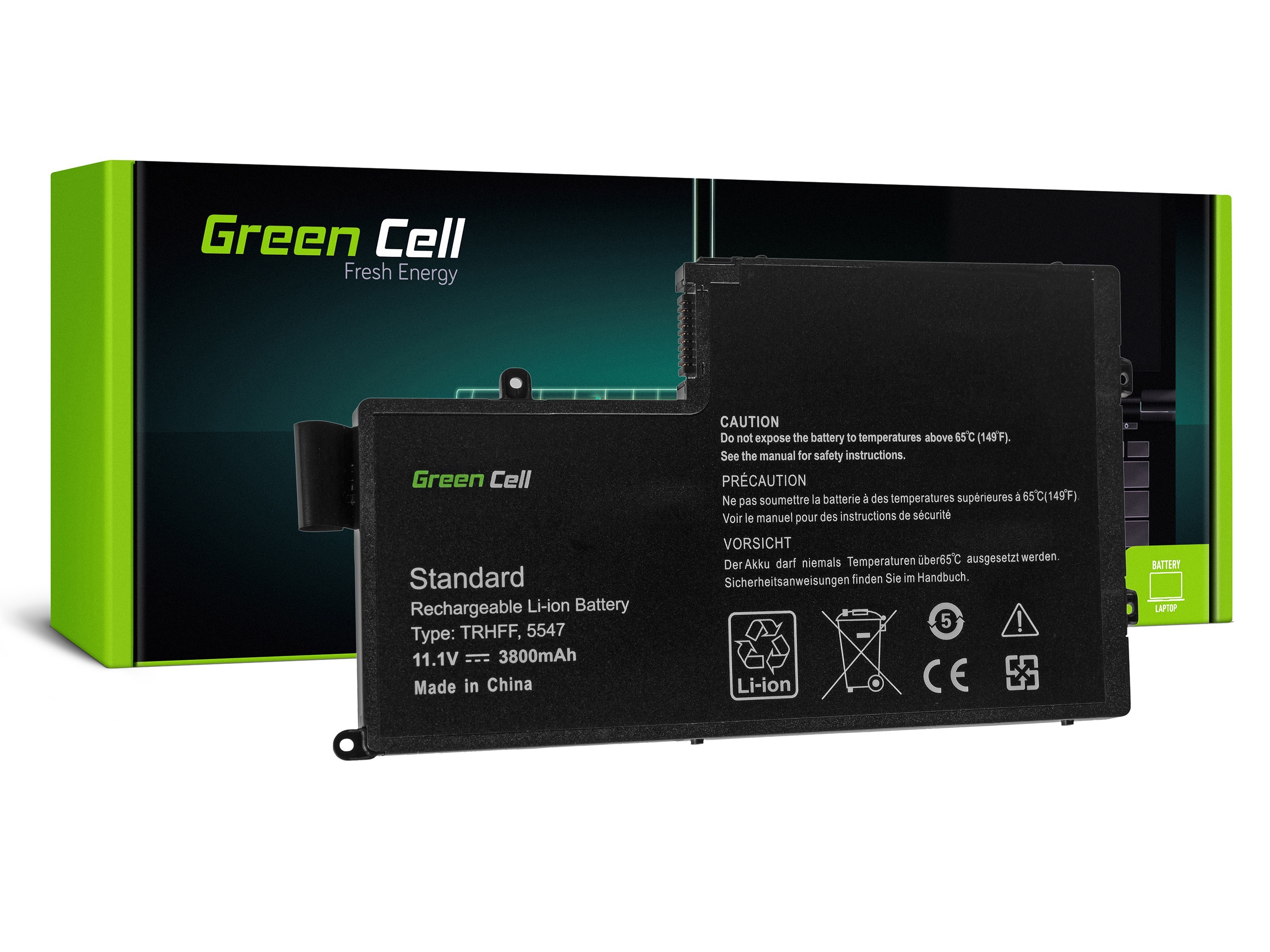 Green Cell Battery for Dell Inspiron 15 5542 5543 5545 5547 5548 / 11,1V 3800mAh