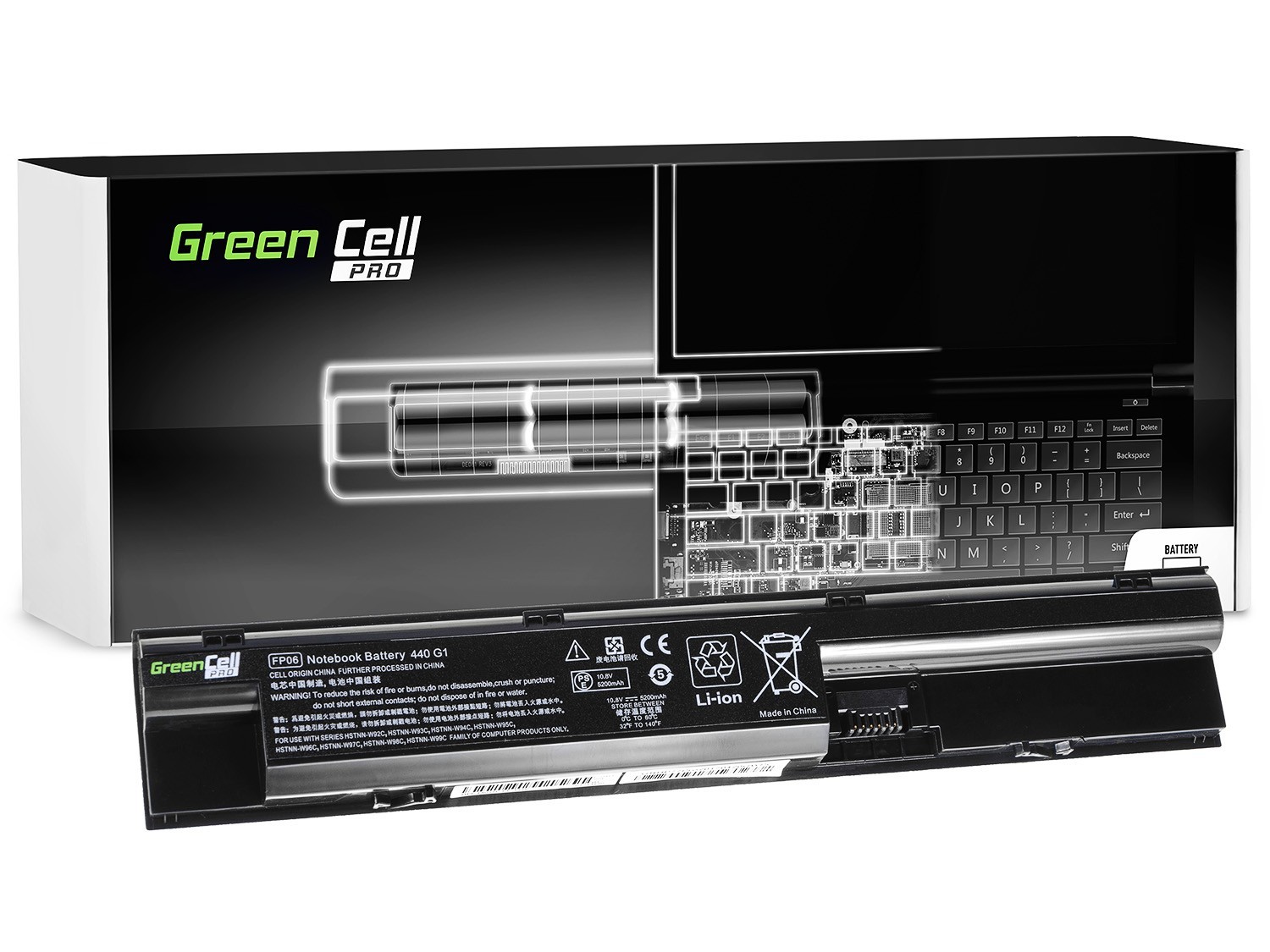 Green Cell PRO Battery for HP ProBook 440 445 450 470 G0 G1 470 G2 / 11,1V 5200mAh