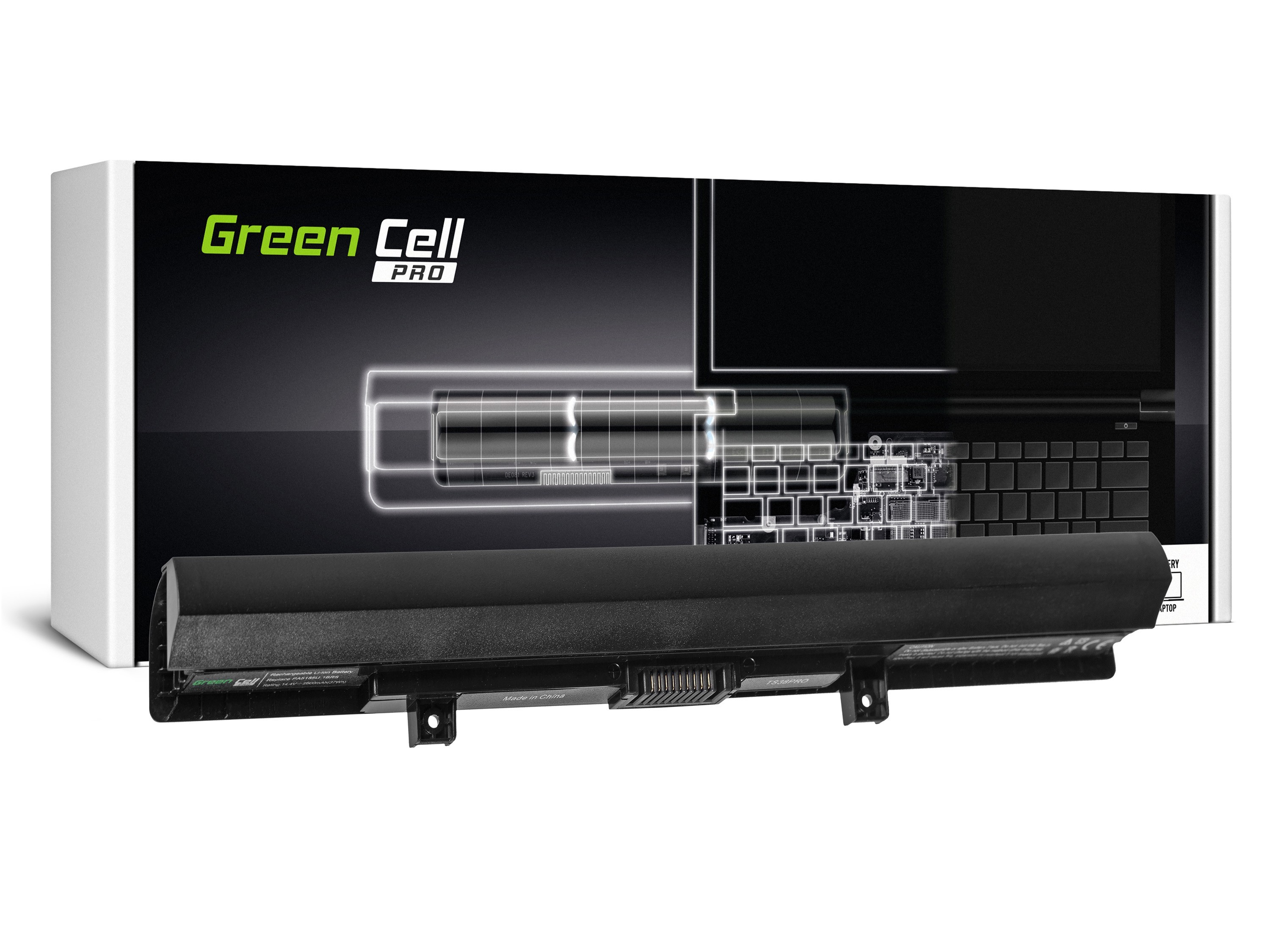Green Cell PRO Battery for Toshiba Satellite C50-B C50D-B C55-C PA5184U-1BRS / 14,4V 2600mAh