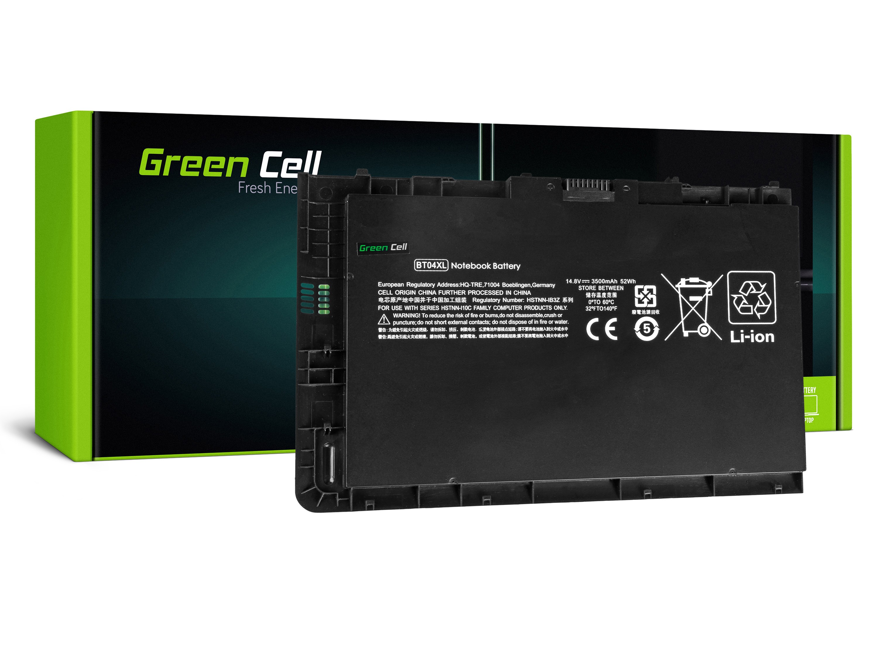 Green Cell Battery for HP EliteBook Folio 9470m 9480m / 14,4V 3500mAh