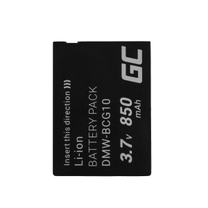 Green Cell Digital Camera Battery for Panasonic Lumix DMC-TZ10 DMC-TZ20 DMC-TZ30 DMC-ZS5 DMC-ZS10 DMC-ZX1 DMC-ZX3 3.7V 850mAh