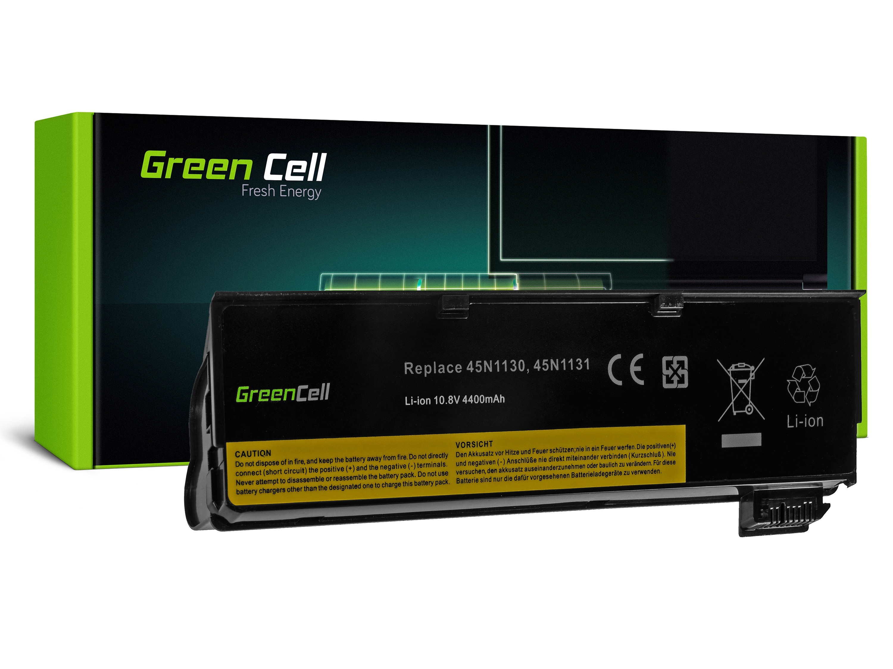 Green Cell Battery for Lenovo ThinkPad T440 L450 / 11,1V 4400mAh