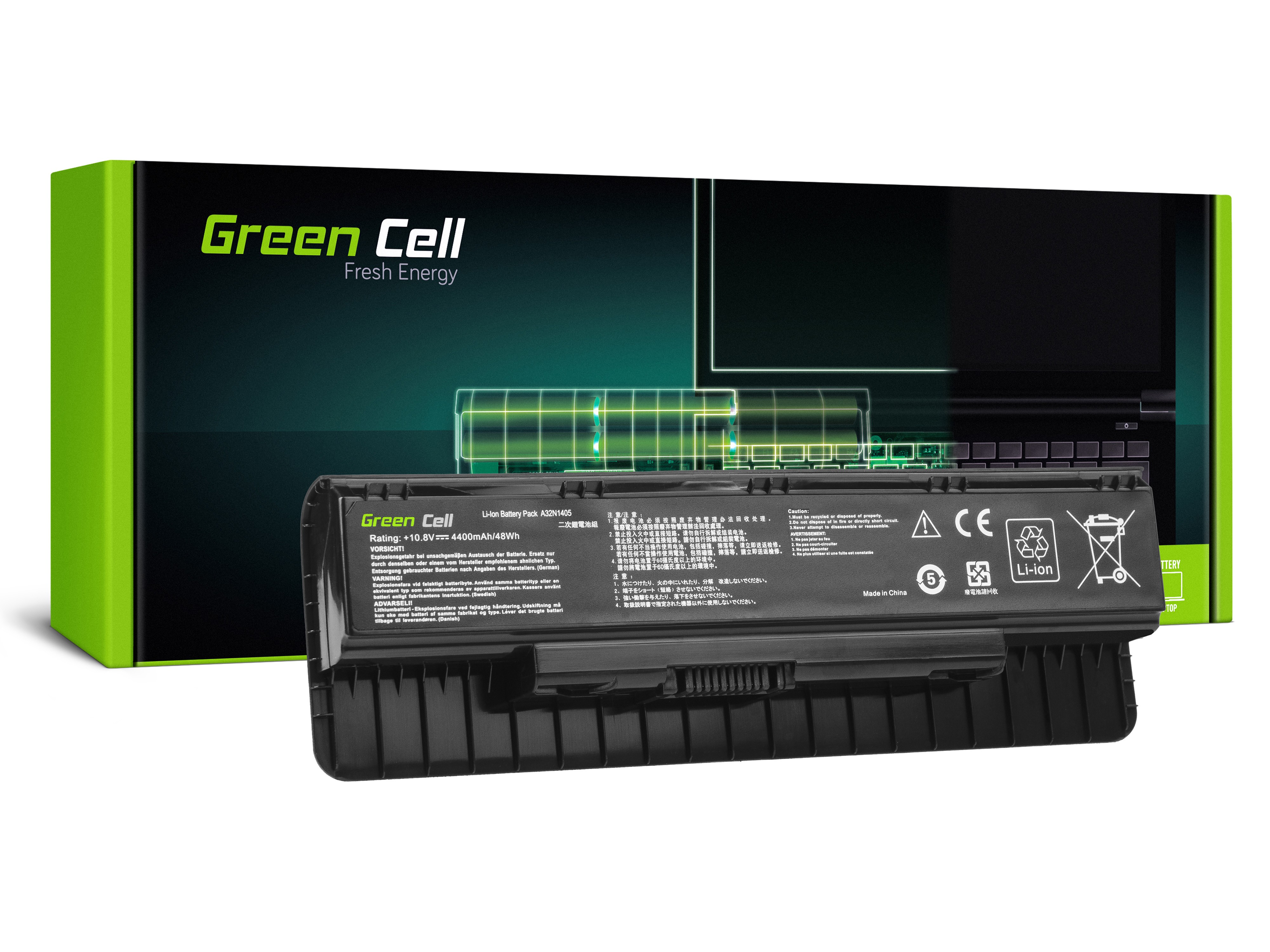 Green Cell A32N1405 Battery for Asus G551 G551J G551JM G551JW G771 G771J G771JM G771JW N551 N551J N551JM N551JW N551JX