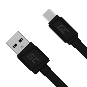 Kabel Przewód GCmatte USB-C Płaski 25 cm z obsługą szybkiego ładowania