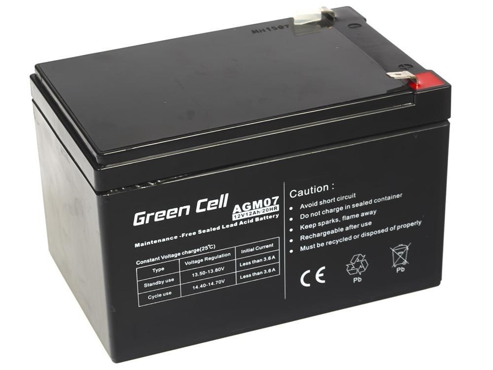 Green Cell AGM Battery 12V 12Ah