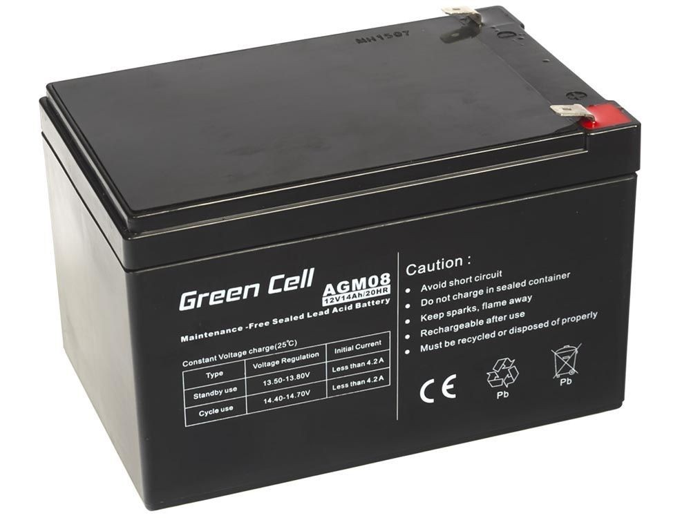 Green Cell AGM Battery 12V 14Ah