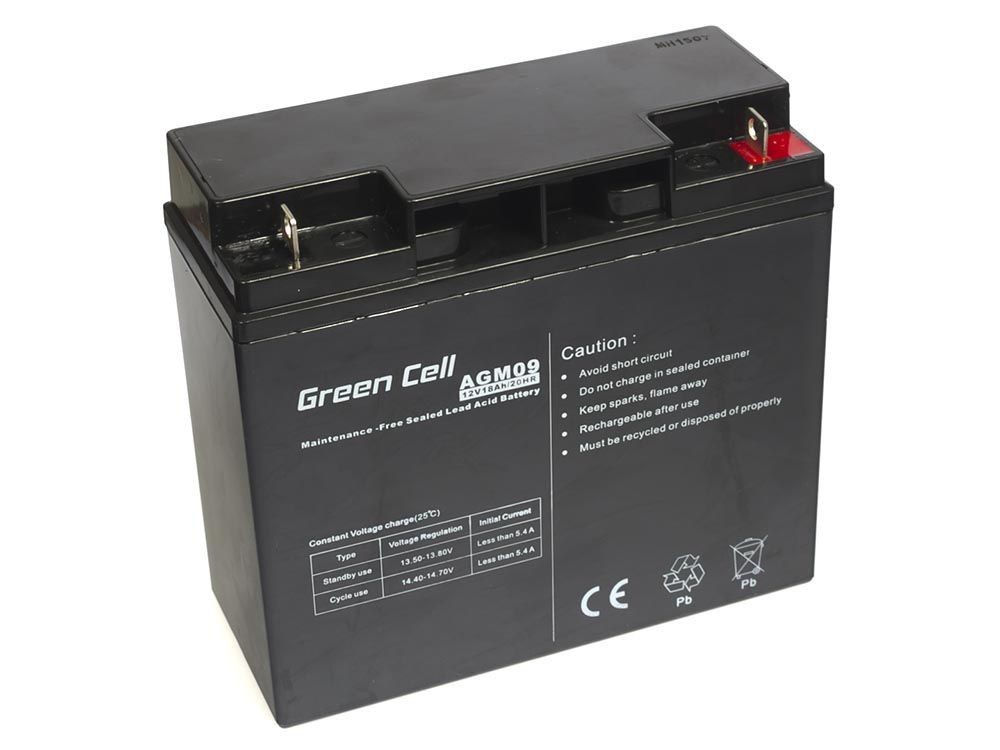 Green Cell AGM Battery 12V 18Ah