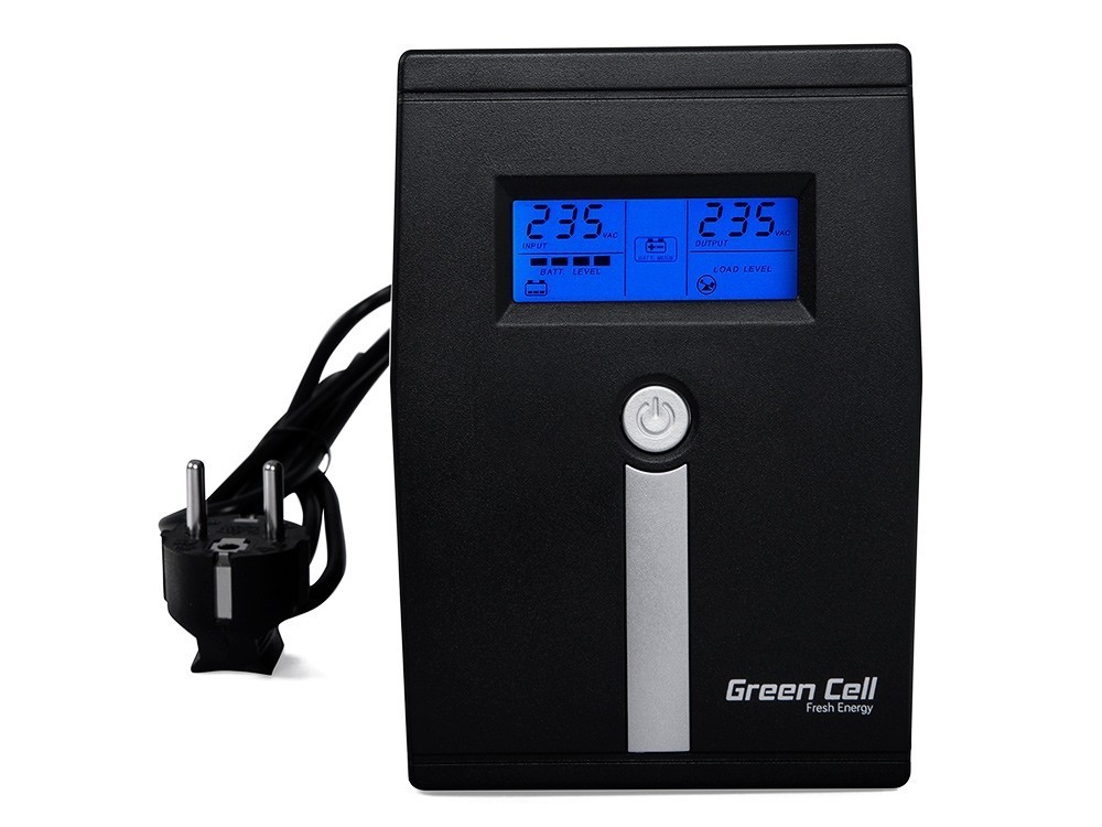 Green Cell ® UPS Micropower 600VA mit LCD Bildschirm