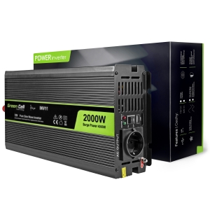 Green Cell ® Voltage Car Inverter 12V to 230V, 2000W/4000W Full Sine Wave