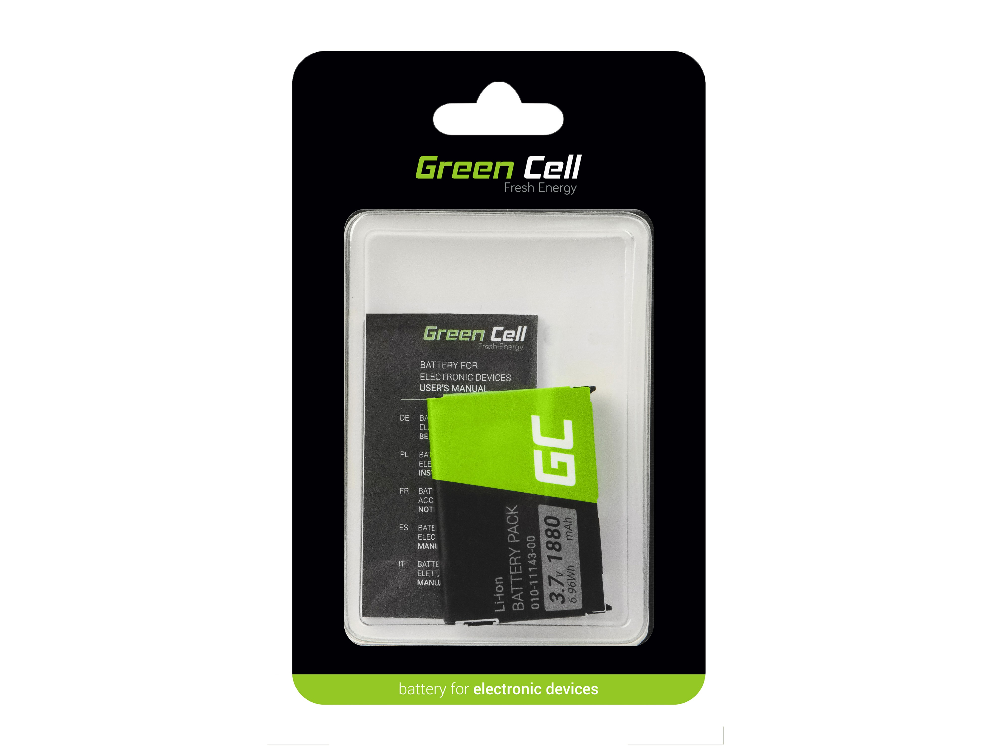 Green Cell GPS Battery 010-11143-00 Garmin SafeNav Aera 500 Zumo 220 660LM