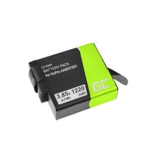 Green Cell AHDBT-501 AABAT-001 Camera Battery for GoPro HD HERO5 HERO6 HERO7 Black 3.85V 1220mAh