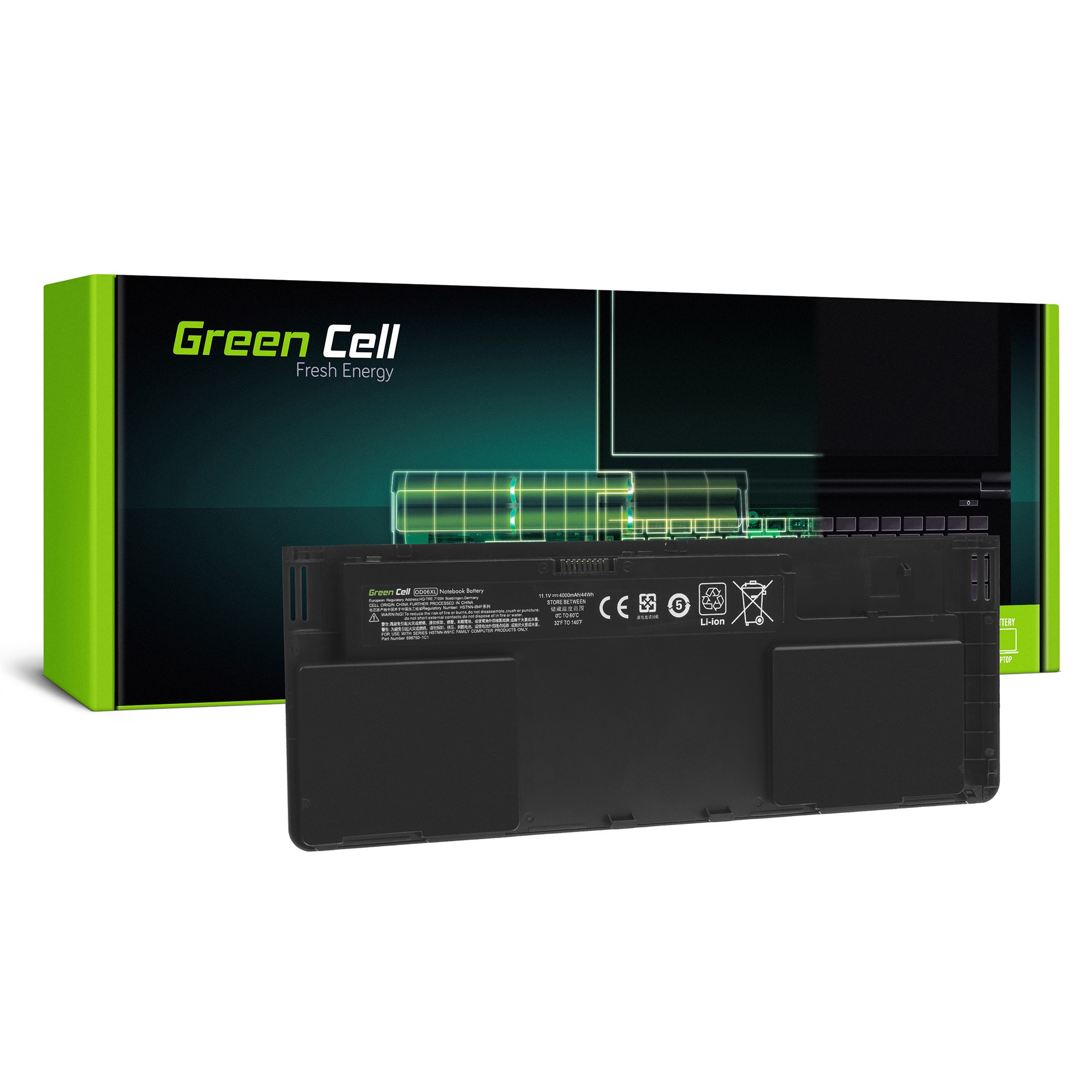 Bateria Green Cell OD06XL HSTNN-IB4F do HP EliteBook Revolve 810 G1 G2 G3