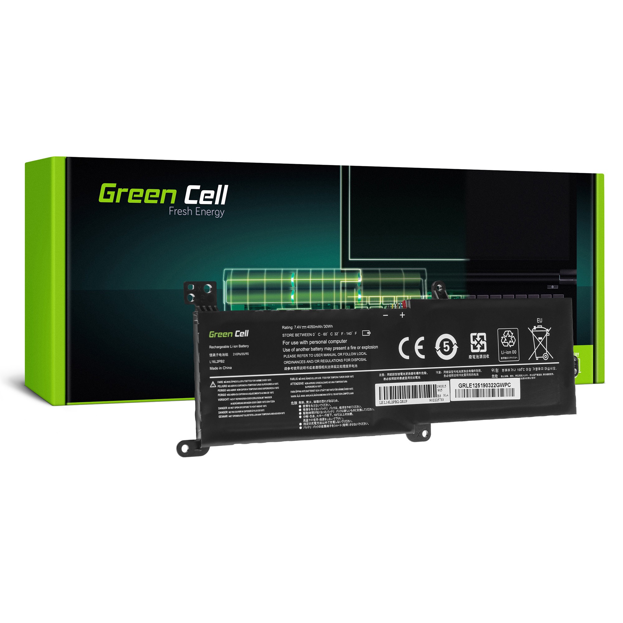 Bateria Green Cell do Lenovo IdeaPad 320-14IKB 320-15ABR 320-15AST 320-15IAP 320-15IKB 320-15ISK 330-15IKB 520-15IKB