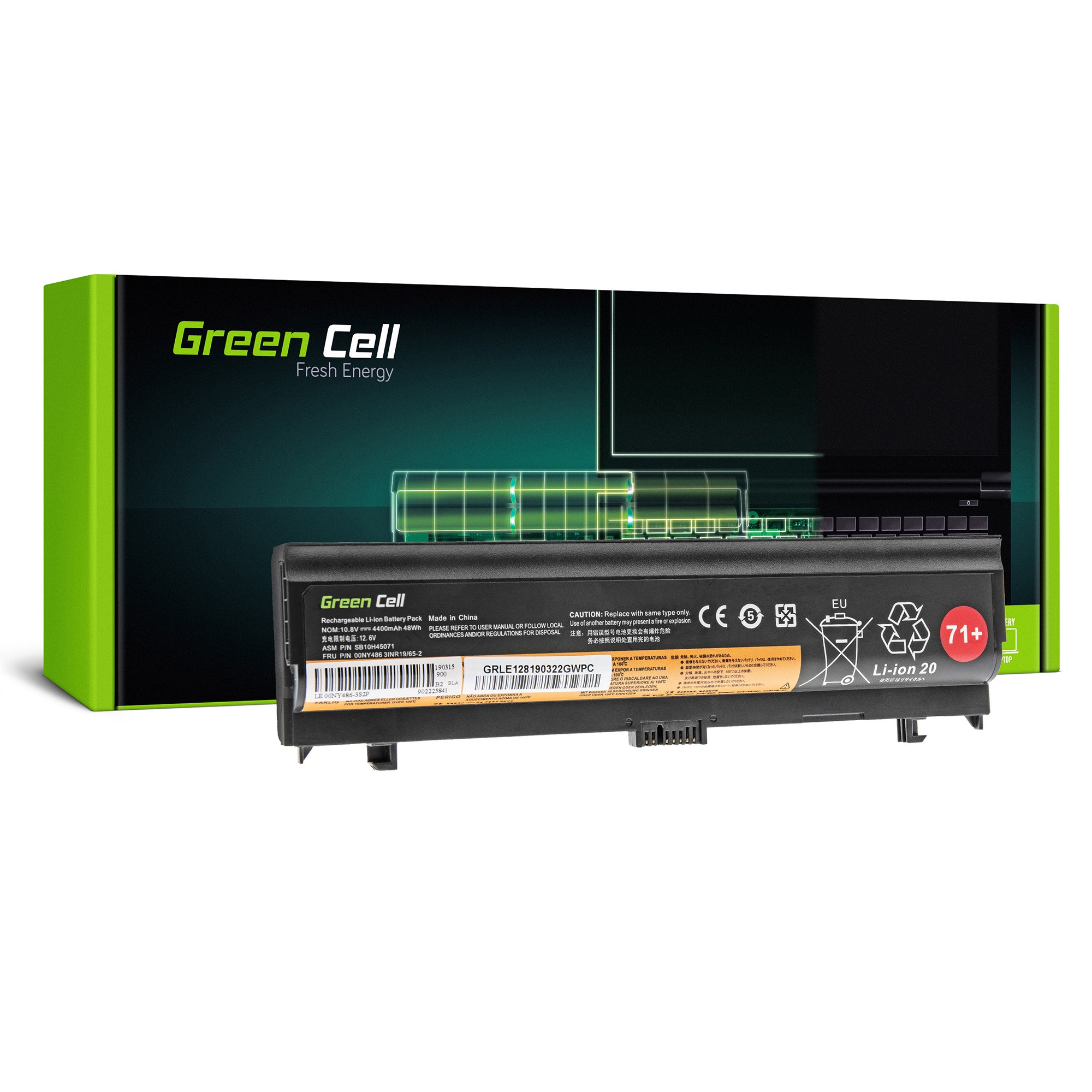 Bateria Green Cell do Lenovo ThinkPad L560 L570