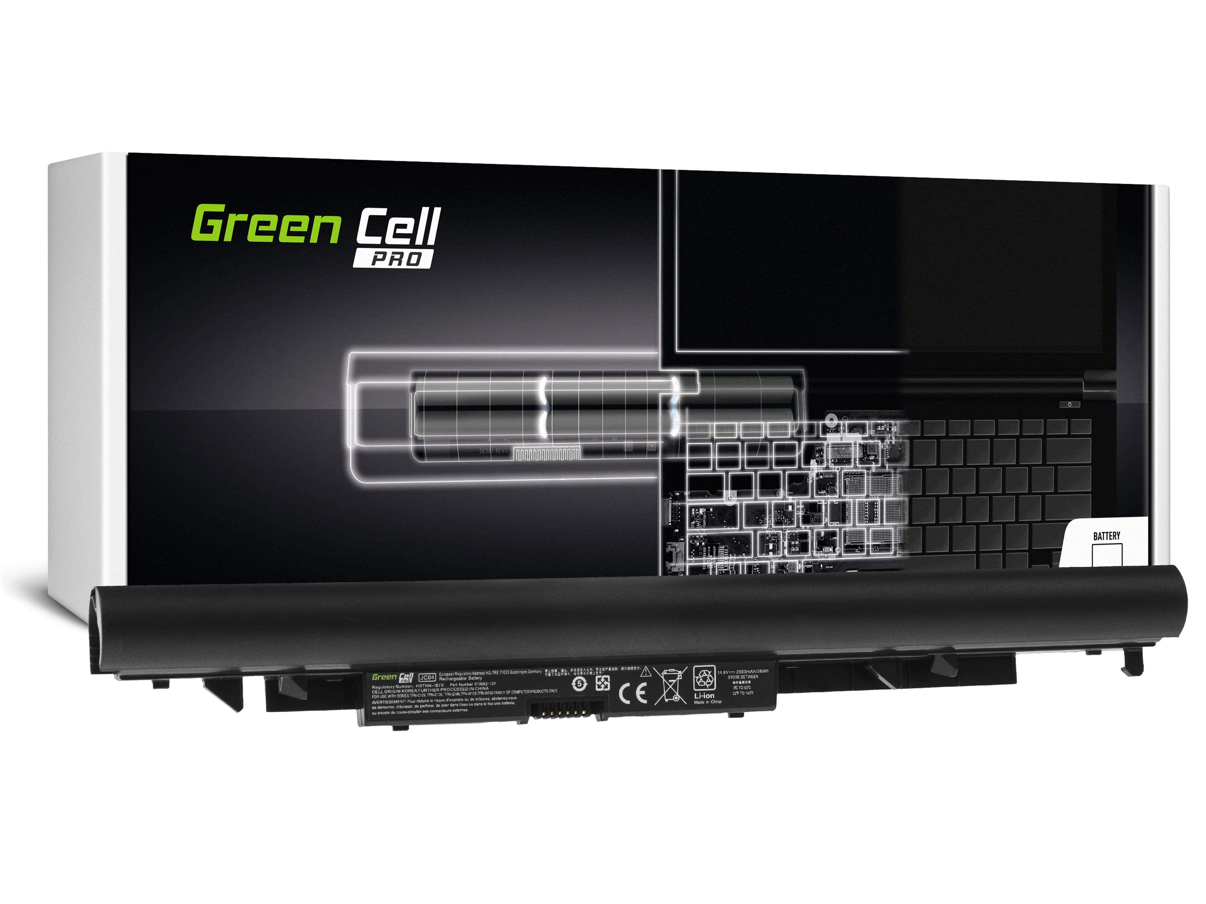 Bateria Green Cell PRO JC04 do HP 240 G6 245 G6 250 G6 255 G6, HP 14-BS 14-BW 15-BS 15-BW 17-AK 17-BS