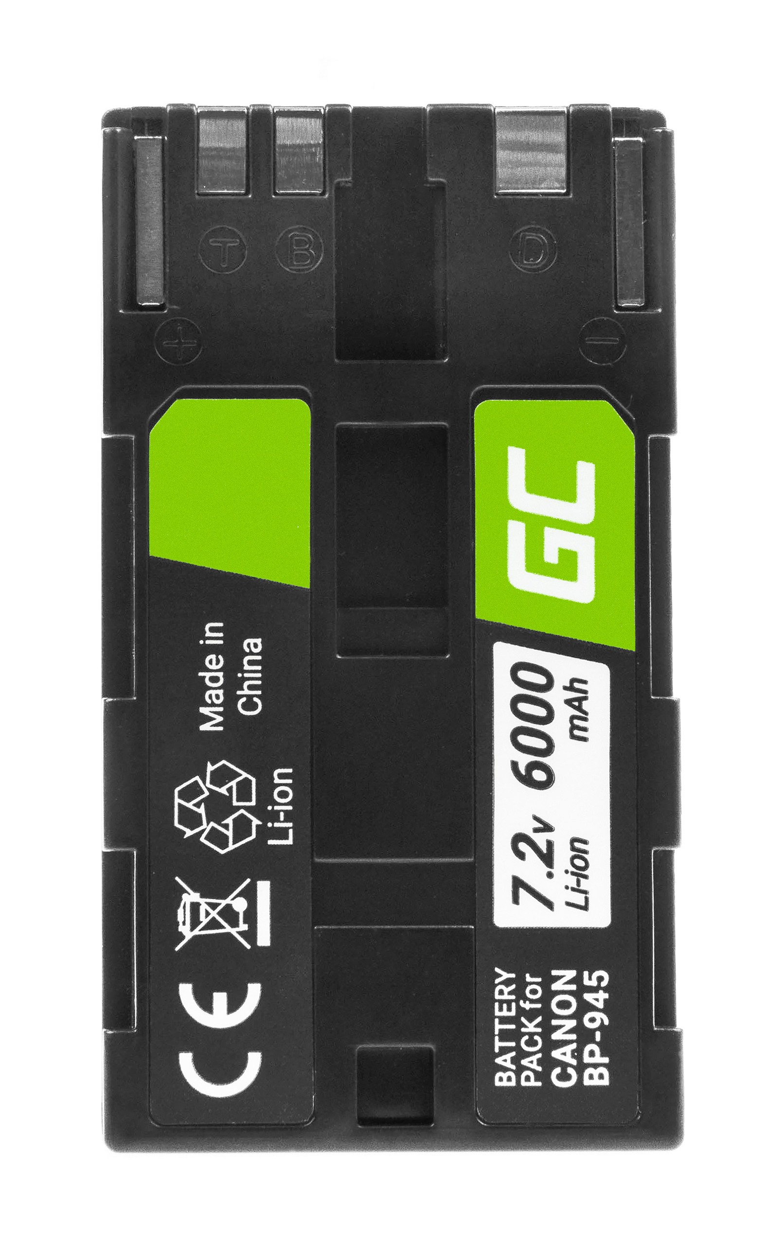Bateria Green Cell ® BP-80 BP-941 BP-945 do Canon DM-XL1, ES5000, XL1 7.2V 6000mAh