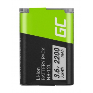 Bateria Green Cell ® NB-12L NB12L do Canon Powershot G1 X Mark II, N100, LEGRIA mini X 3.6V 2200mAh