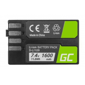 Bateria Green Cell ® D-Li109 DLi109 do Pentax K-r, K-2, K-30, K-50, K-500, K-S1, K-S2 7.4V 1600mAh
