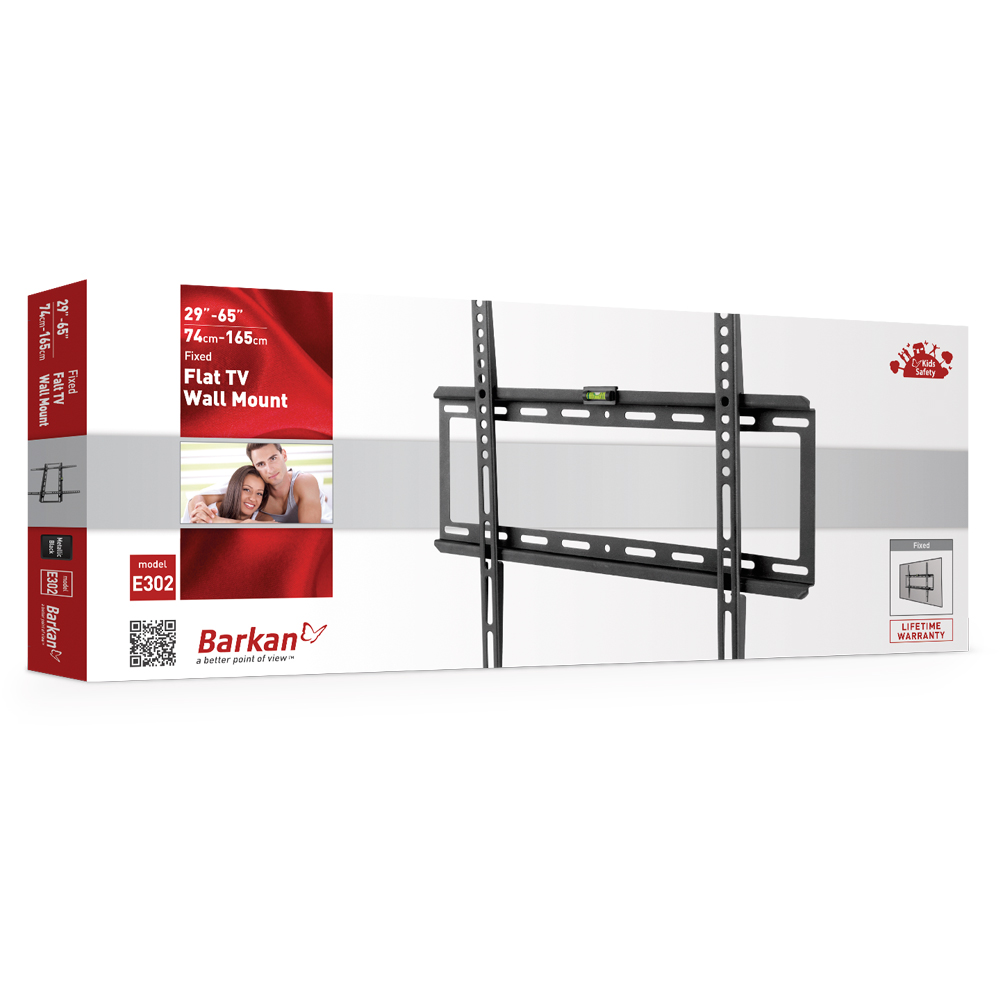 Wall mount BARKAN E302.B (29"-65")