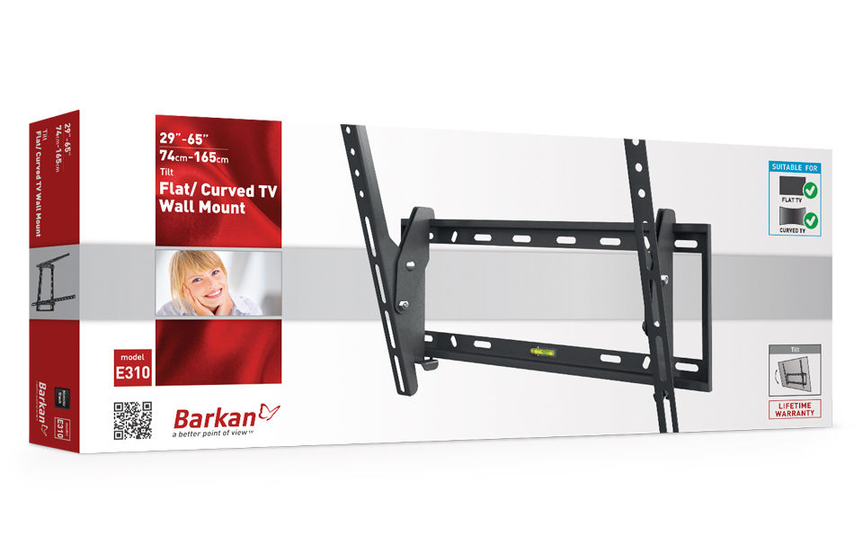 Wall mount BARKAN E310.B (29"-65")