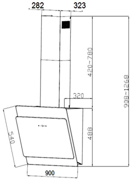 Cooker hood PKM S3-90 ABTZ