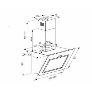 Cooker hood PKM S7-60ABTH