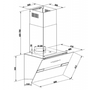 Cooker hood PKM 9060WH