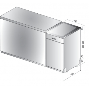 Dishwashing machine WHIRLPOOL WSFO 3O34 PFX