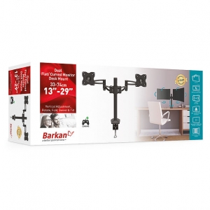 Lauastatiiv kahele monitorile BARKAN E642.B (kuni 27,1")
