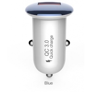 Devia Mushroom series car charger (QC3.0-18W) blue