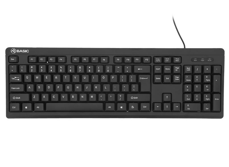 Tellur Basic Wired Keyboard US, USB black