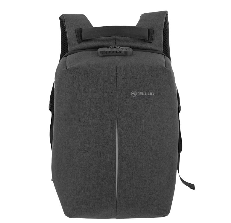 Tellur 15.6 Notebook Backpack Antitheft V2, USB port, black