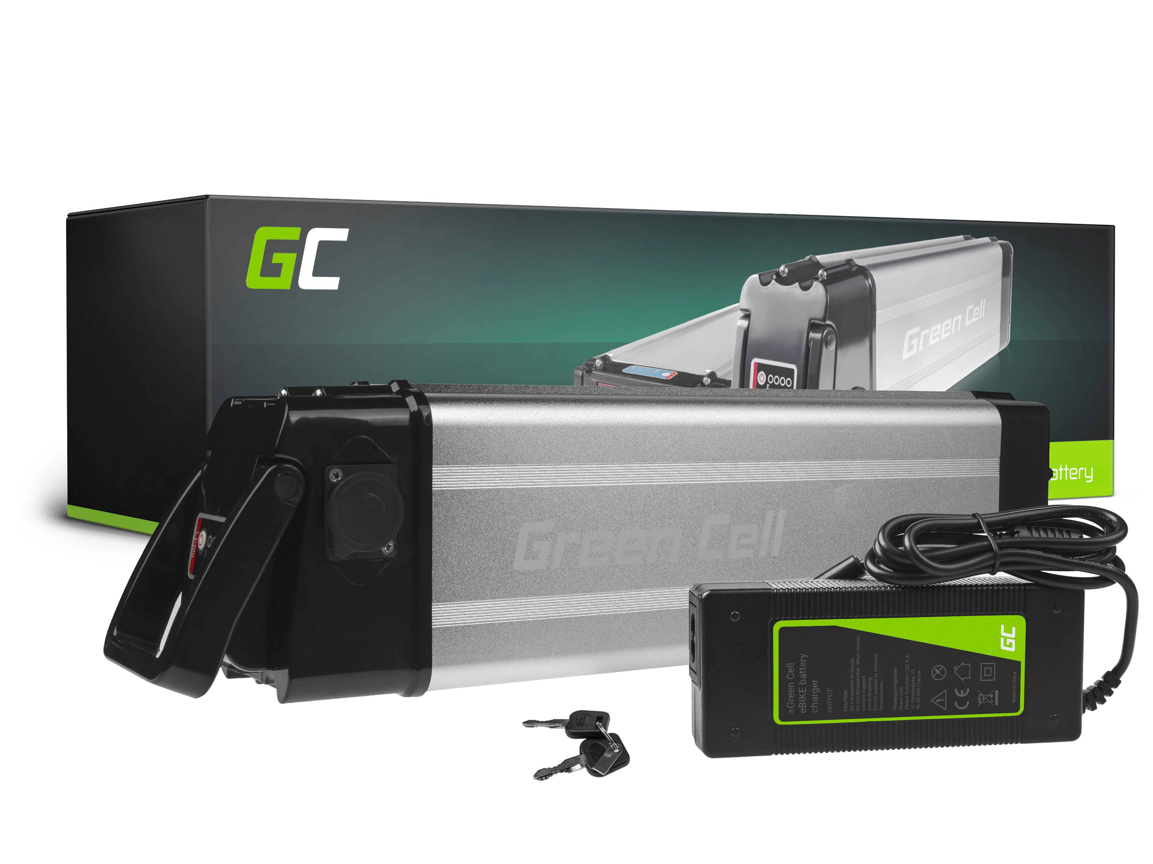 Battery Green Cell Silverfish 24V 10.4Ah 250Wh do Roweru Elektrycznego E-Bike Pedelec