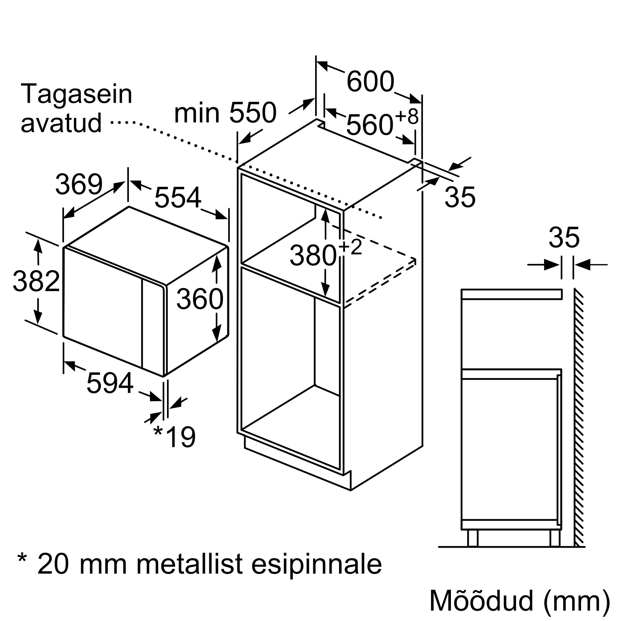 Int. mikrolaineahi BOSCH BFL554MB0