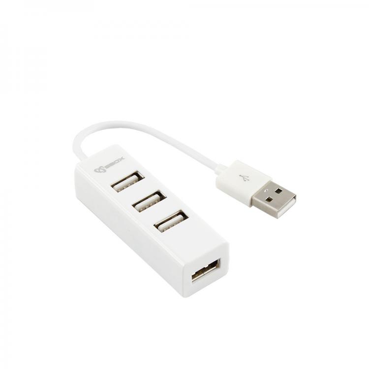 Sbox USB 4 Ports USB HUB H-204W white