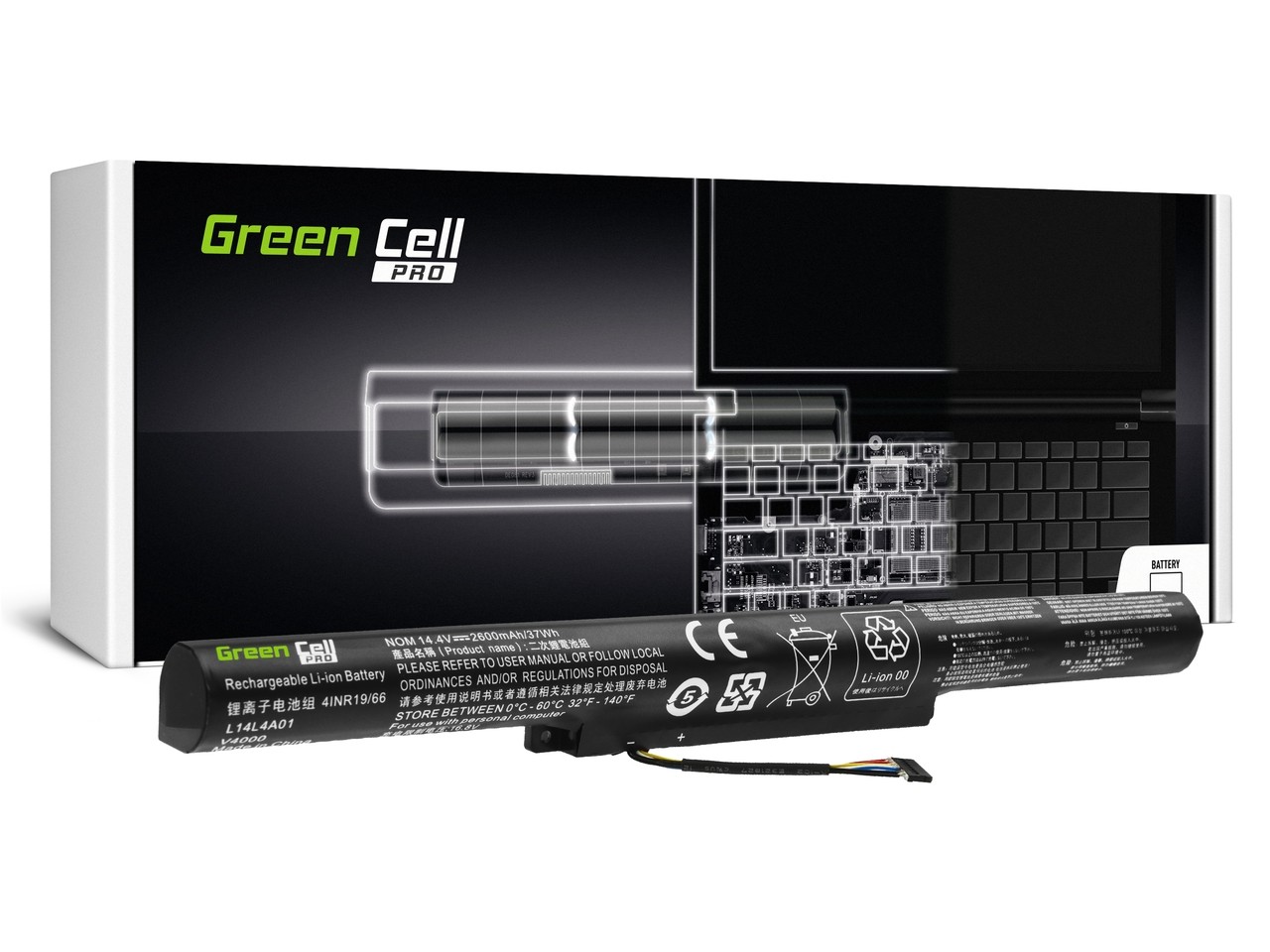Green Cell PRO Battery L14L4A01 for Lenovo Z51 Z51-70 IdeaPad 500-15ISK