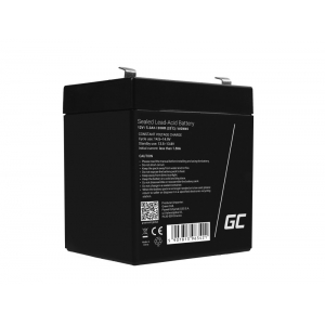 AGM Battery Lead Acid 12V 5.3Ah Maintenance Free Green Cell for alarm and car