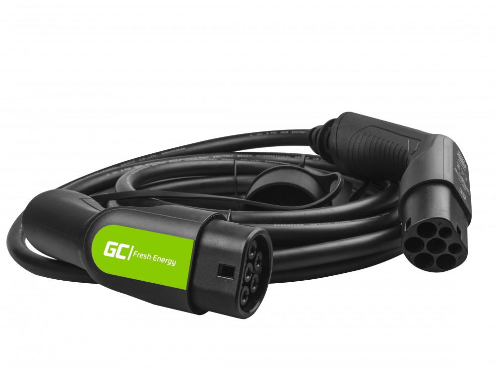 Cable Green Cell GC Type 2 7.2kW 23 ft for charging EV / PHEV