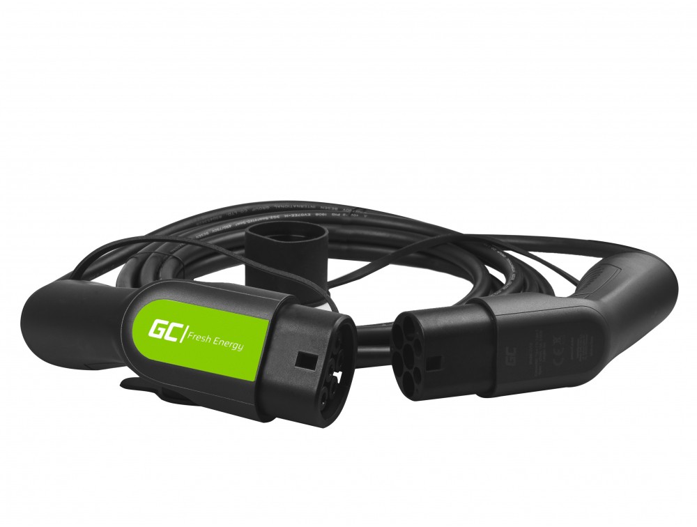 Cable Green Cell GC Type 2 3.6kW 16.4 ft for charging EV / PHEV