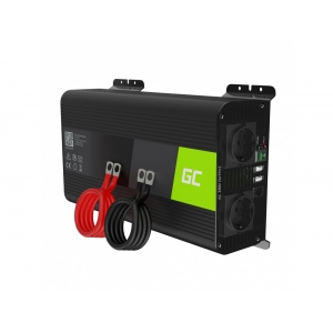 Green Cell® Car Power Inverter Converter 12V to 230V Pure sine 1000W/2000W with USB