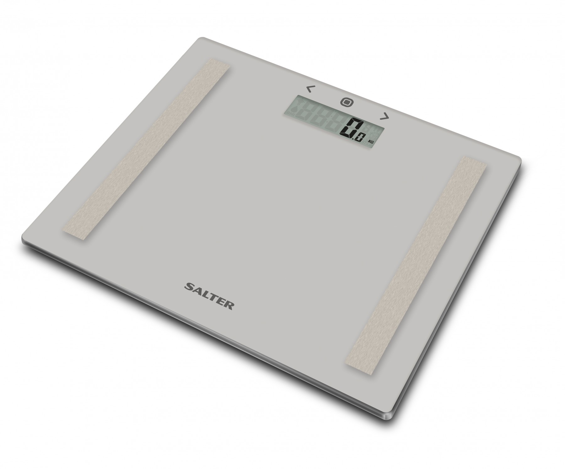 Salter 9113 GY3R Compact Glass Analyser Bathroom Scales - Grey