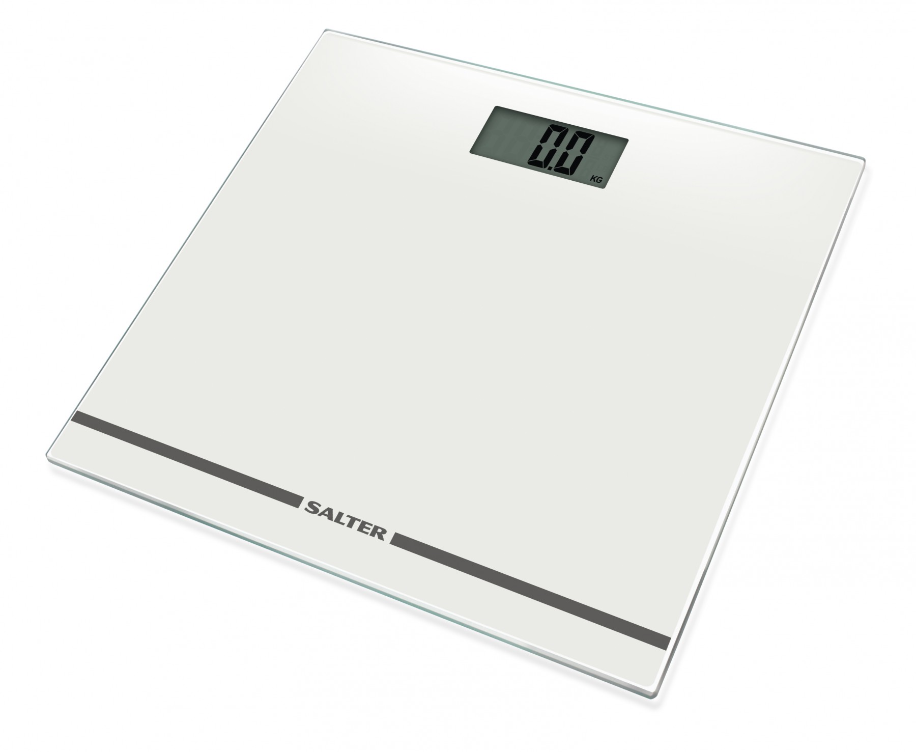 Salter 9205 WH3RLarge Display Glass Electronic Bathroom Scale - White