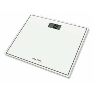 Salter 9207 WH3R Compact Glass Electronic Bathroom Scale - White